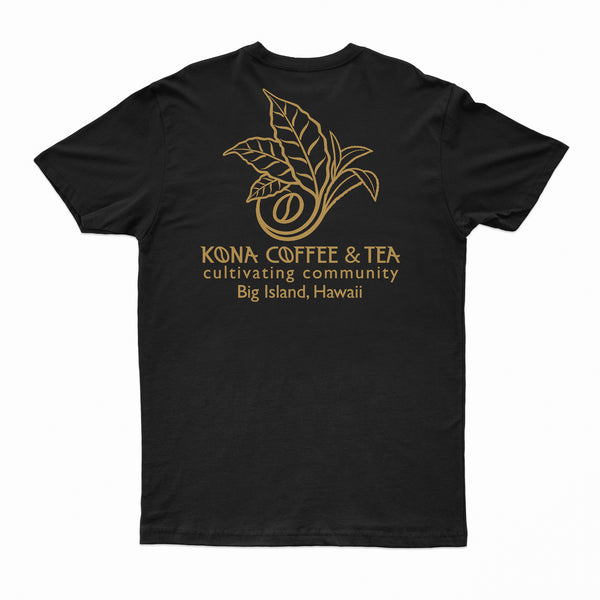 T-Shirt - 100% Kona -  Black