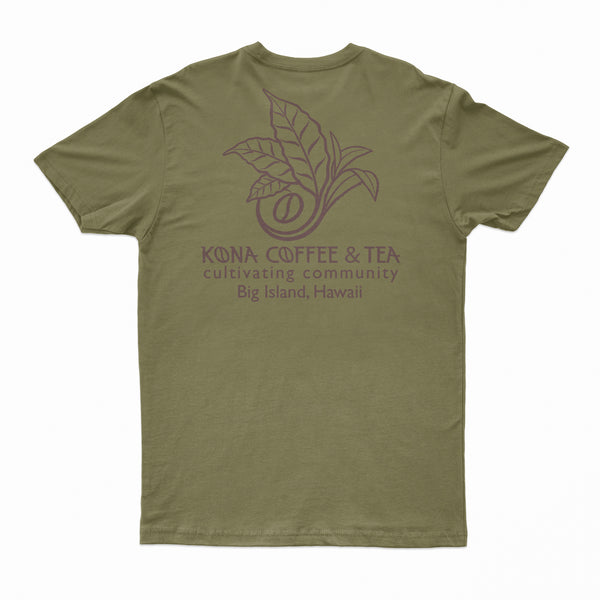 T-Shirt - 100% Kona -  Army Green