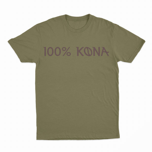 T-Shirt - 100% Kona -  Army Green