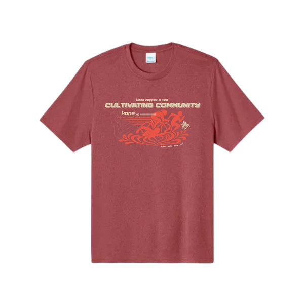 T-Shirt- Cultivating Community - Heather Red