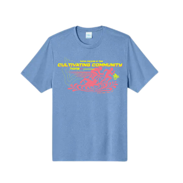 T-Shirt- Cultivating Community - Heather Blue