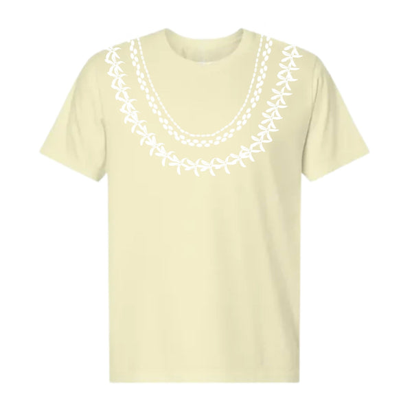 T-Shirt- Kona Coffee Lei - Buttermilk